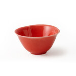 tamatsubaki（玉椿）煎茶碗　赤釉