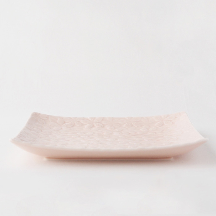 sakura（さくら）大皿　かさね桜　ピンク　横から