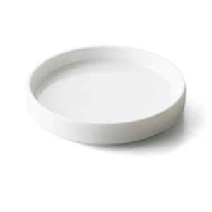 （在庫限りです）column(コラム)　ドリッパー受皿　plate for dripper (白磁)