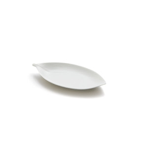 【在庫限り】leafy（リーフィ）22.5cmプレート　白磁