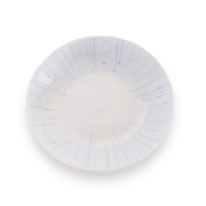 aocl（アオクル）四寸小皿　白雨