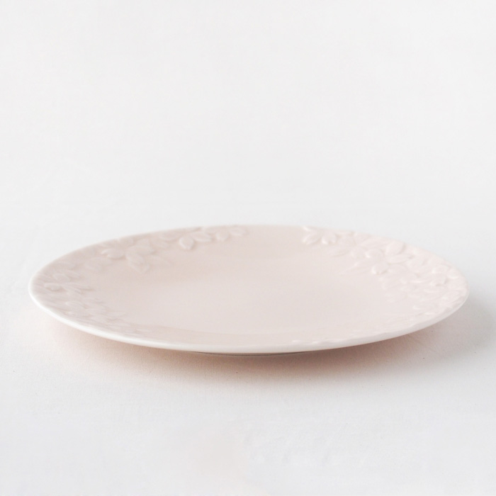 sakura（さくら）7寸丸皿　ピンク　横から