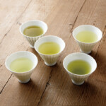 tya-haku（茶白‐チャハク）朝顔形煎茶碗五色揃