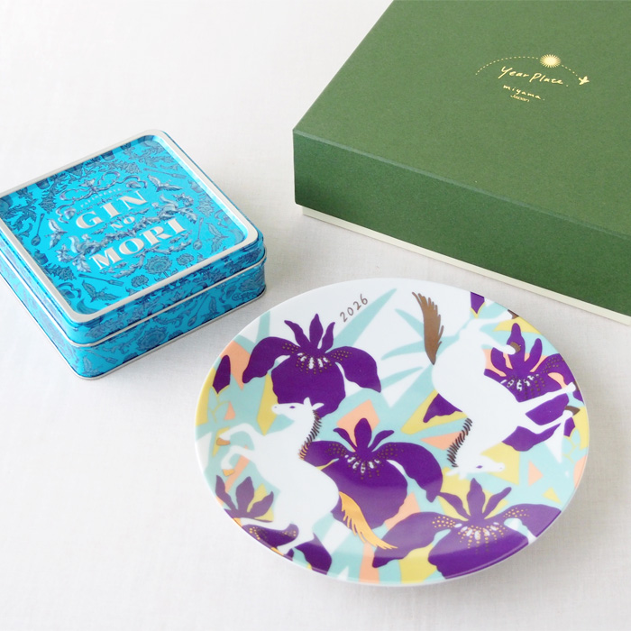 2026年の干支「うま」イヤープレートと銀の森「プティボワ（120サイズ）」のセット