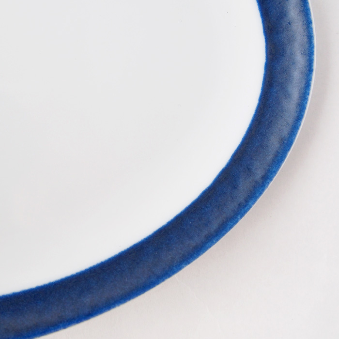 hibi Ovals(ヒビ オーバルズ)リムブルー 窯変イメージ