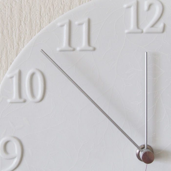 como(コモ)壁掛け時計 ホワイト