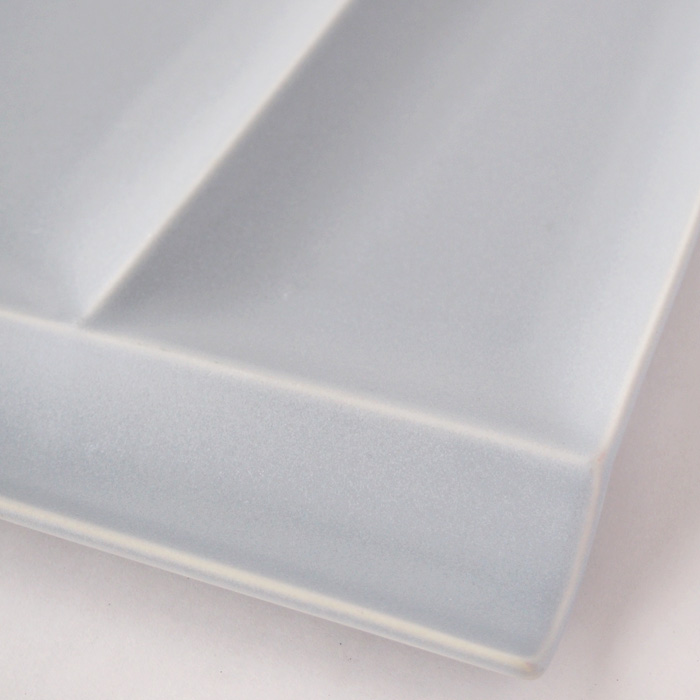 isola（イゾラ）パレットプレートL　グレーマット〈限定色〉窯変イメージ