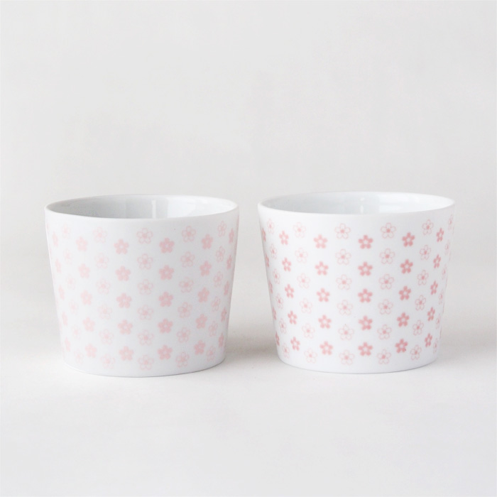 【ニコ、ニコニコ。】そば猪口（さくら柄）2コセット