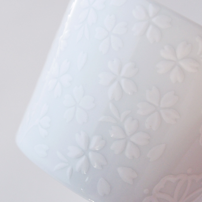 janome（ジャノメ）そば猪口　春冬散し文様　柄拡大