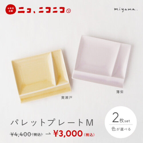 【ニコ、ニコニコ。】パレットプレートM　2枚セット